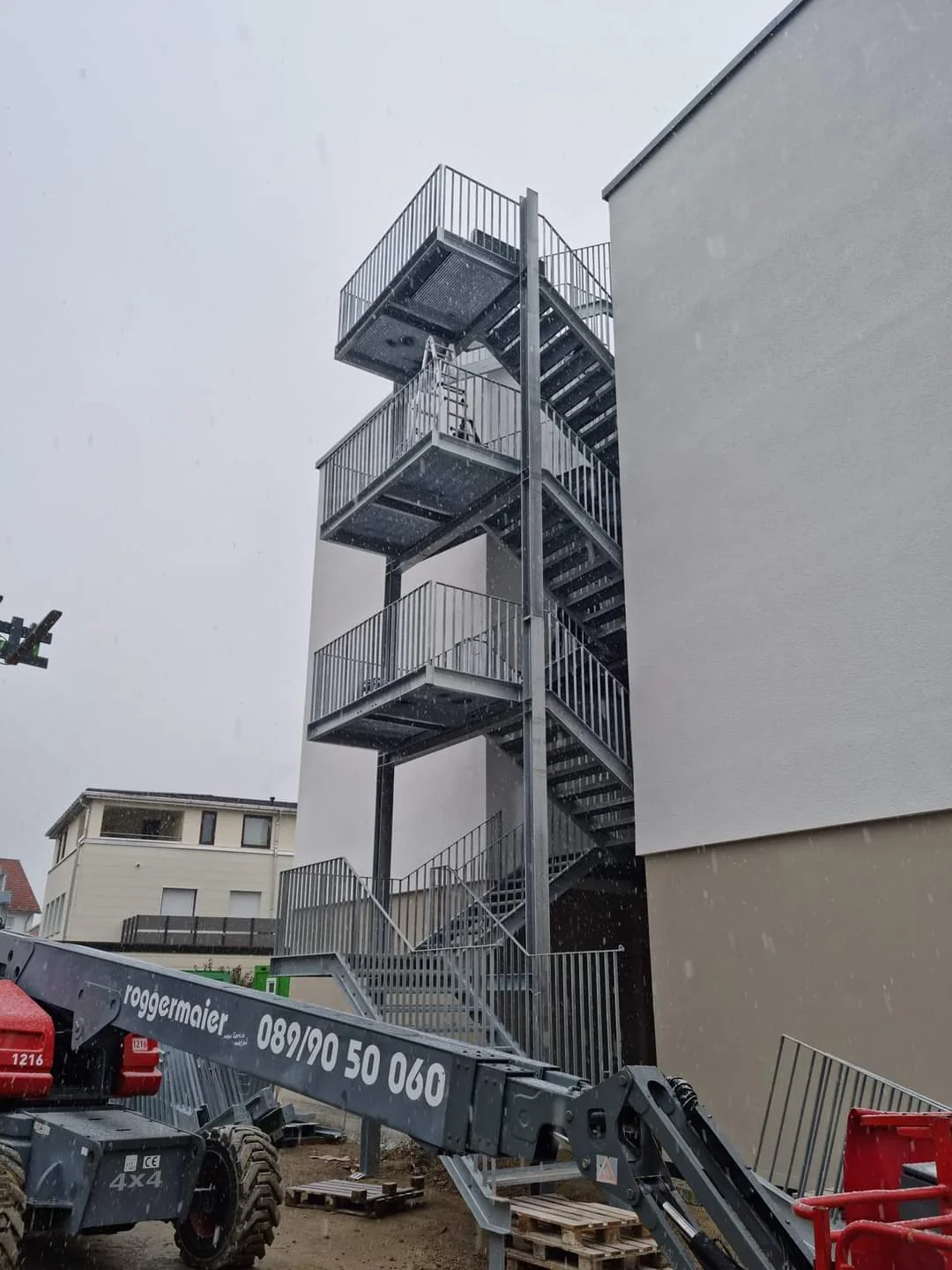 Fluchtwegtreppe aus Stahl